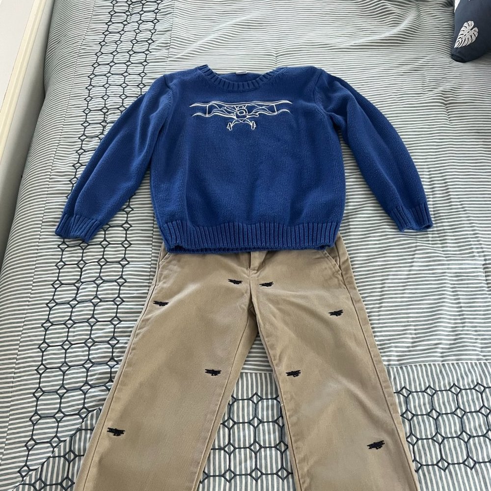 Janie & Jack Airplane Outfit